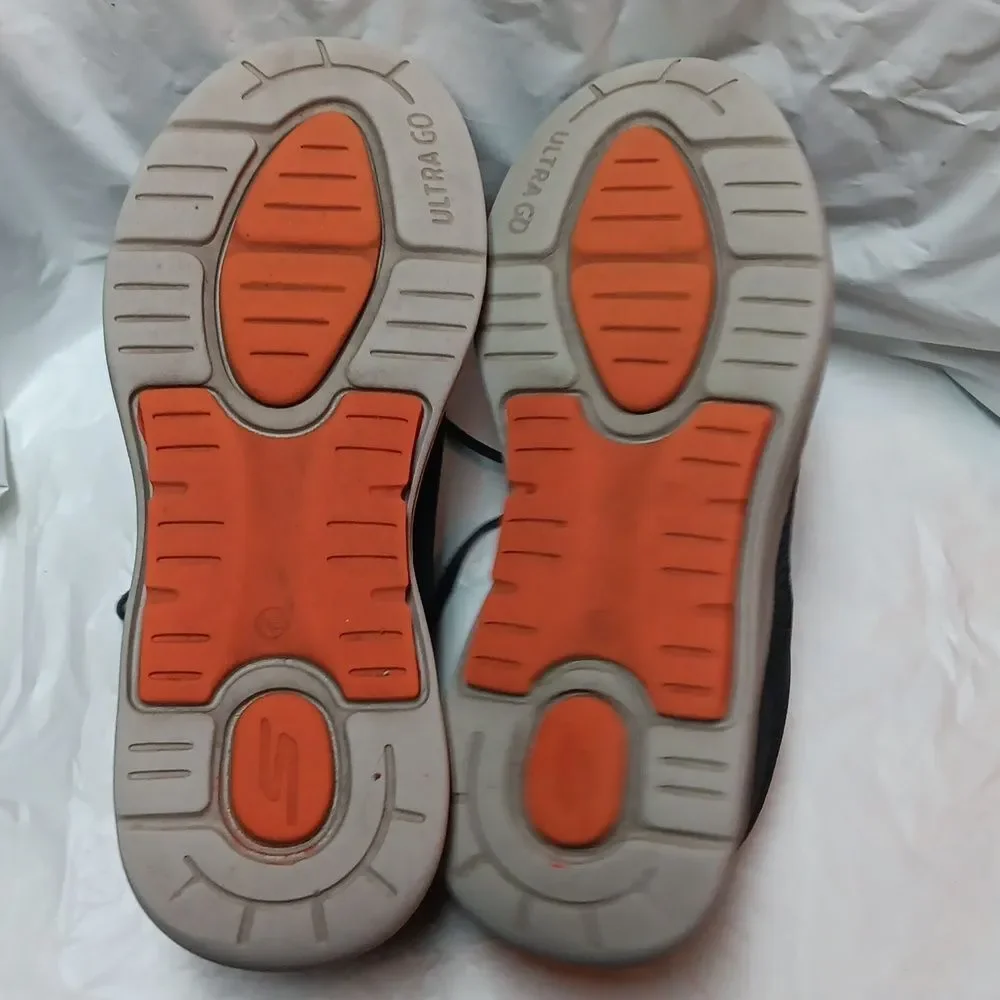Skechers Men's Arch Fit Grey and Orange Shoes Size 12